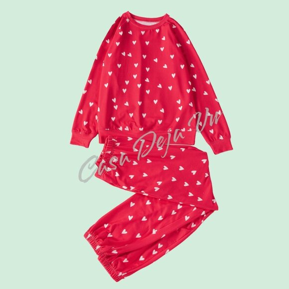 Comfy Hearts Premium Lounge Pajama Pants & Top 2 pc Set - Picture 7 of 10